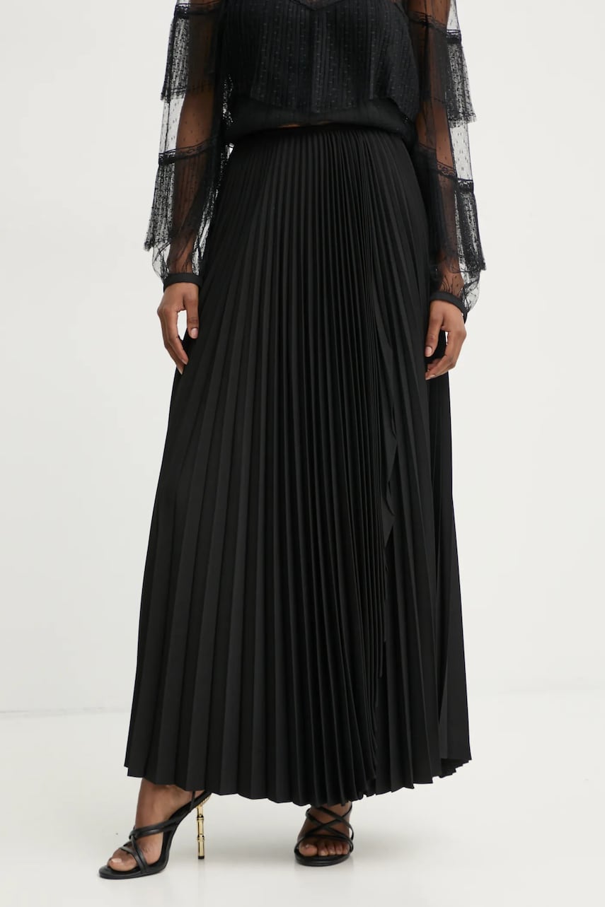 Levně Sukně Twinset černá barva, maxi, áčková, 251TP2424
