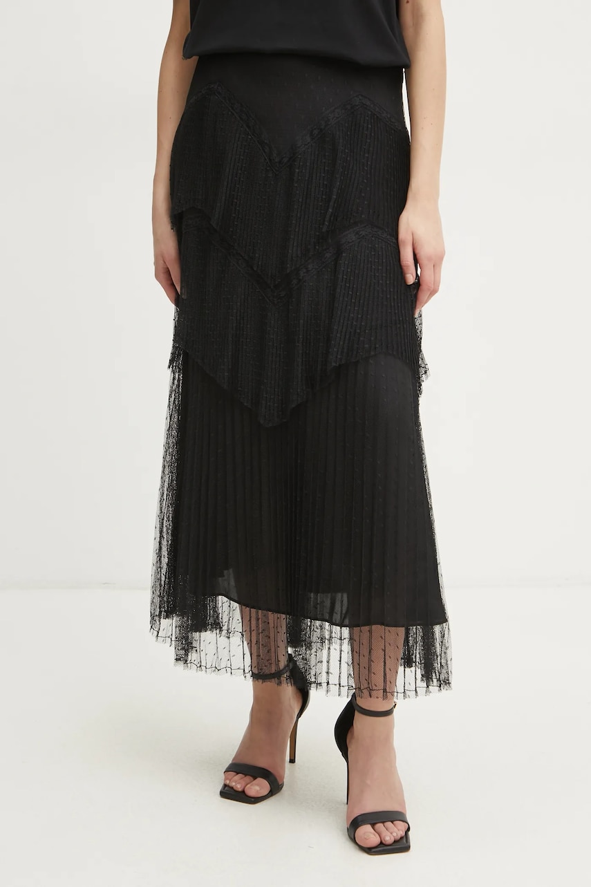 Levně Sukně Twinset černá barva, maxi, 251TP2512