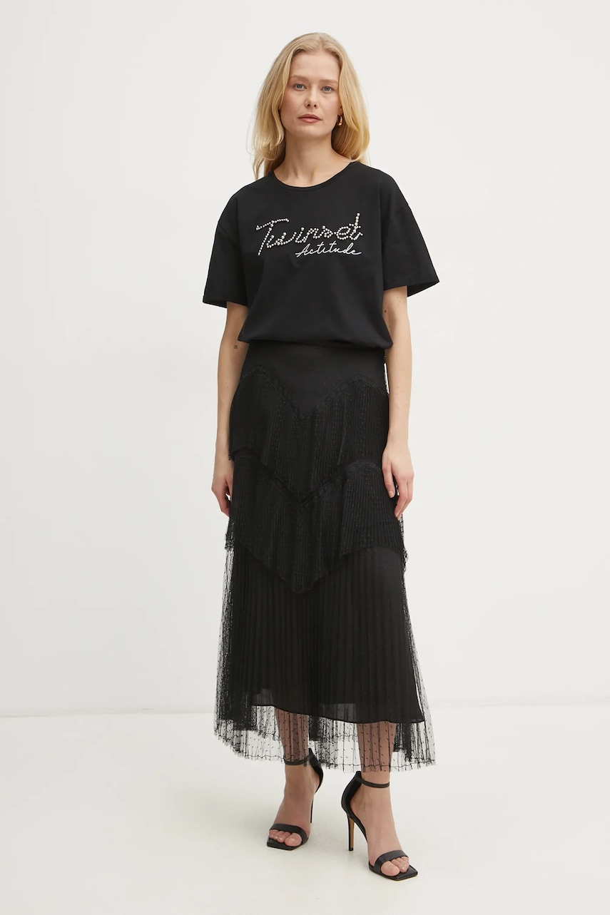 Юбка Twinset цвет чёрный maxi прямая 251TP2512 Юбка Twinset цвет чёрный maxi прямая 251TP2512