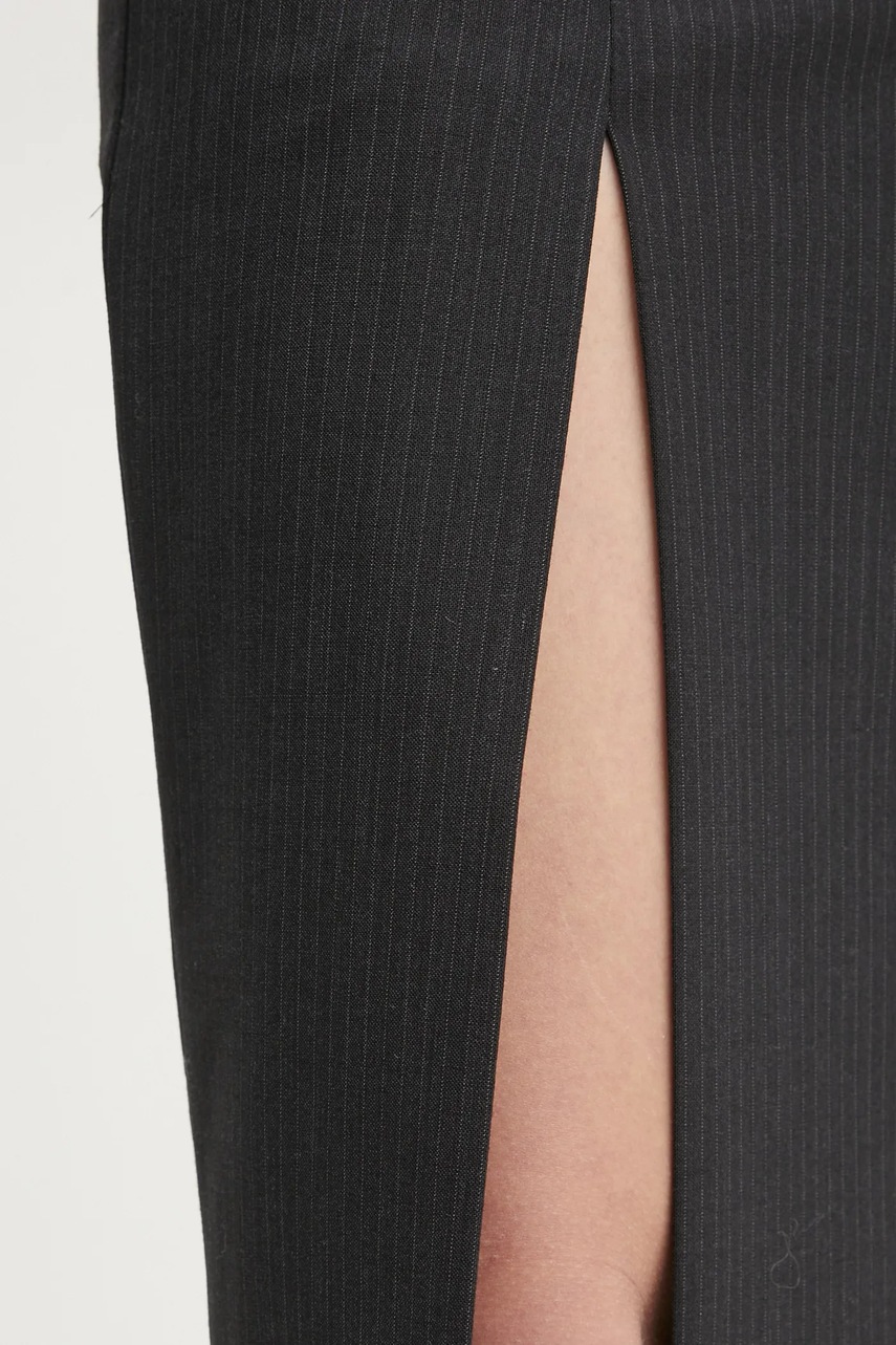 Φούστα από μείγμα μαλλιού Herskind Mate χρώμα: μαύρο, 5402134 φωτογραφία