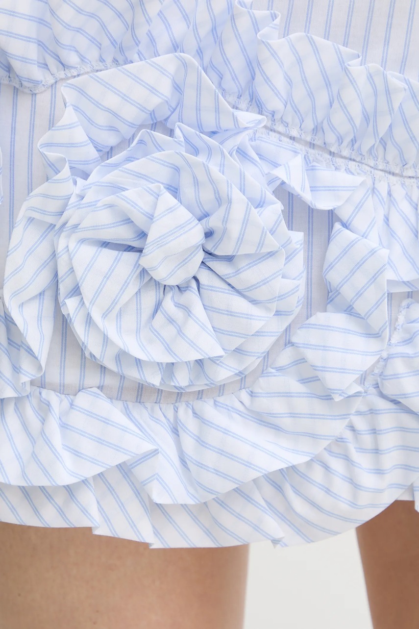 Βαμβακερή φούστα Twinset χρώμα: μπλε, 251AX2059 φωτογραφία