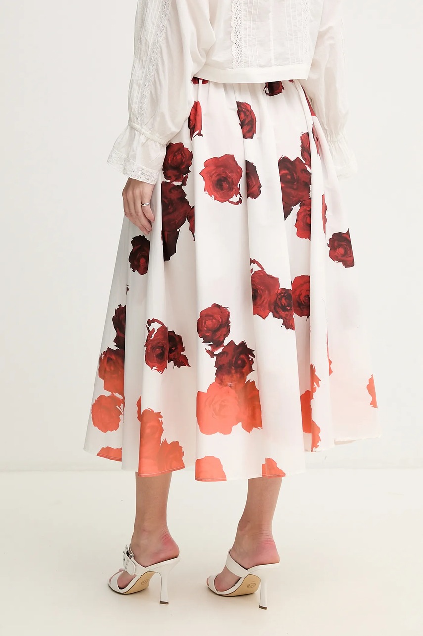 Φούστα Liviana Conti χρώμα: άσπρο, L5SU34 φωτογραφία