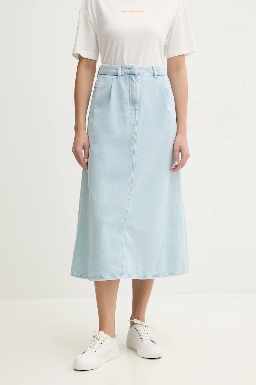 Marc O\'Polo fusta jeans midi, evazati, 5000005835