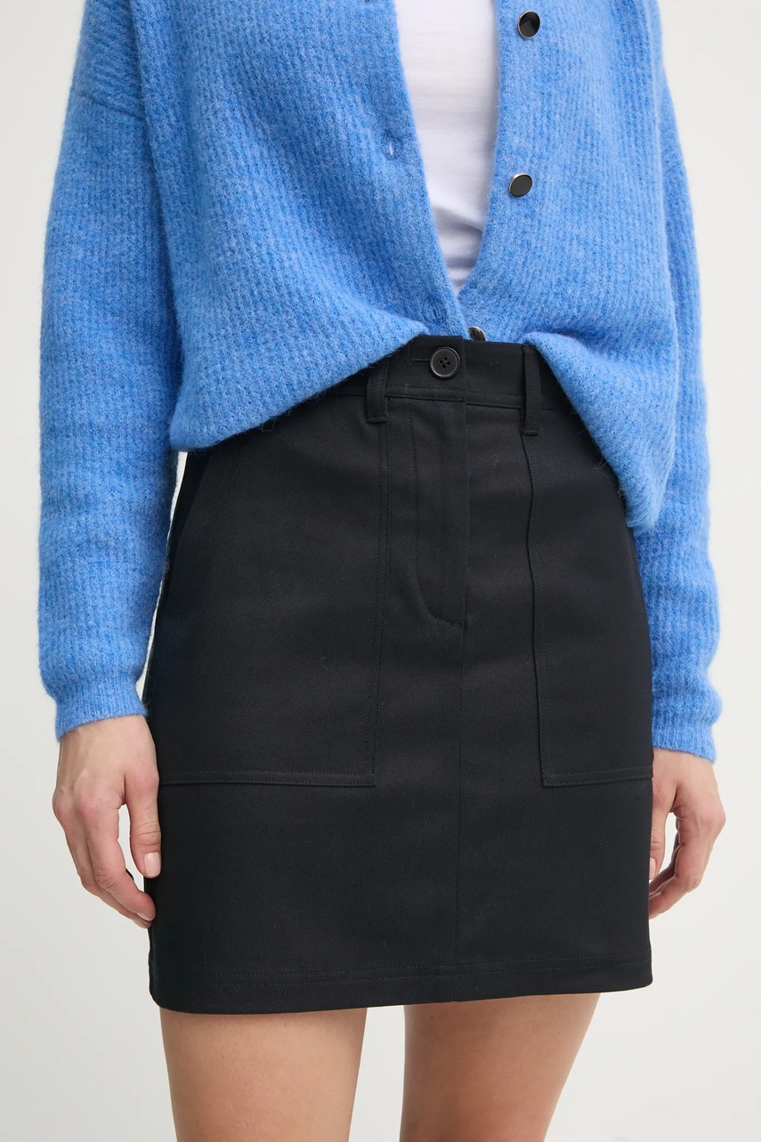 Φούστα Marc O'Polo χρώμα: ναυτικό μπλε, 500001920013 φωτογραφία