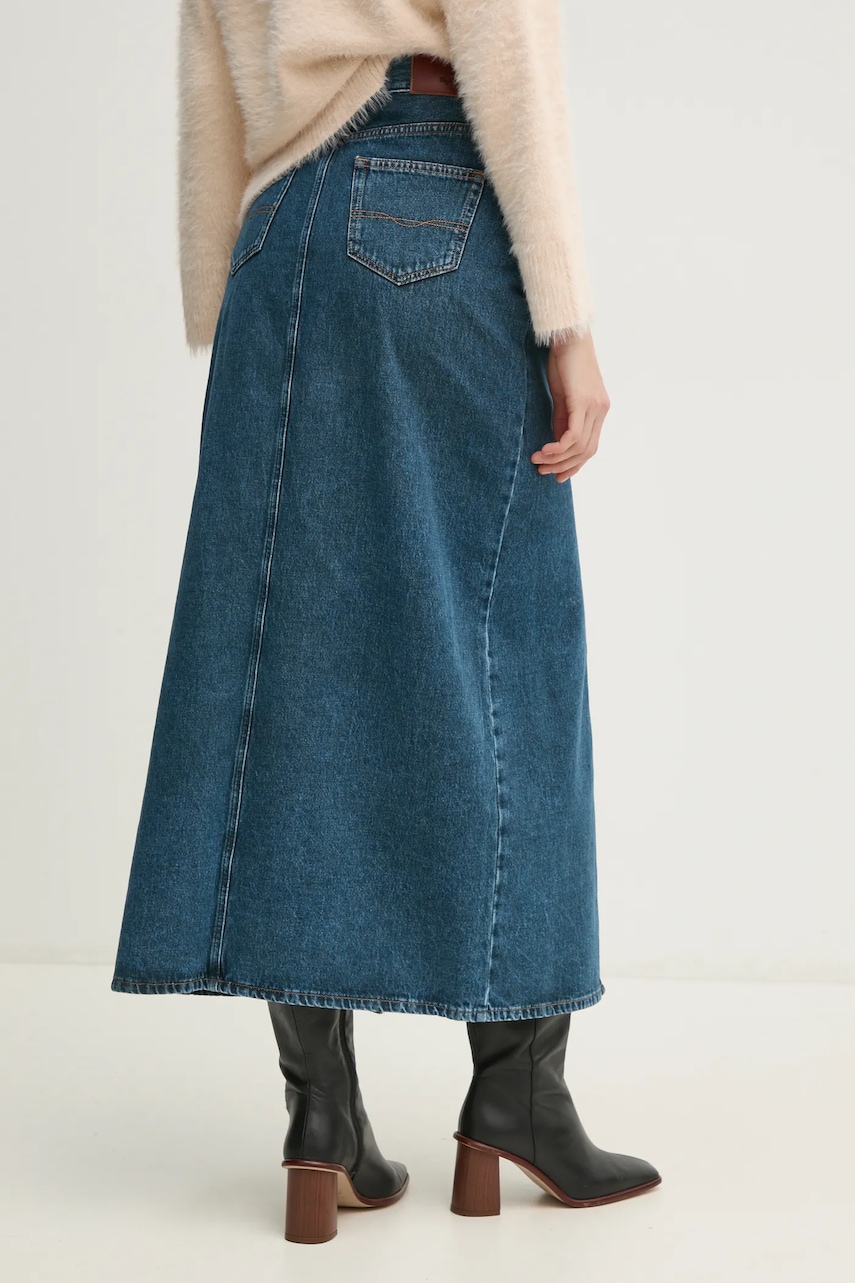 Rifľová sukňa Pepe Jeans MAXI SKIRT HW