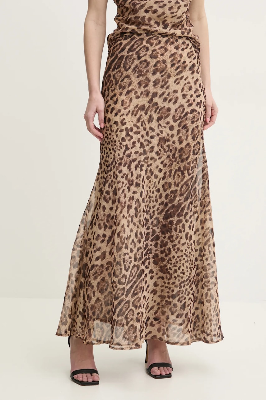 Bardot fusta culoarea bej, maxi, evazati, 59754SB Bardot fusta culoarea bej, maxi, evazati, 59754SB