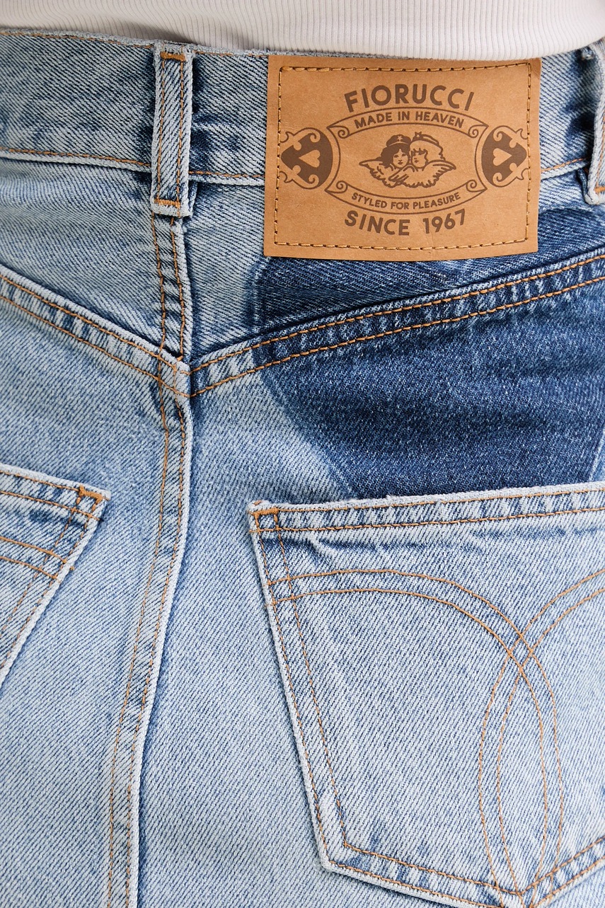 Τζιν φούστα Fiorucci Faded Heart Pocket Denim Midi Skirt φωτογραφία