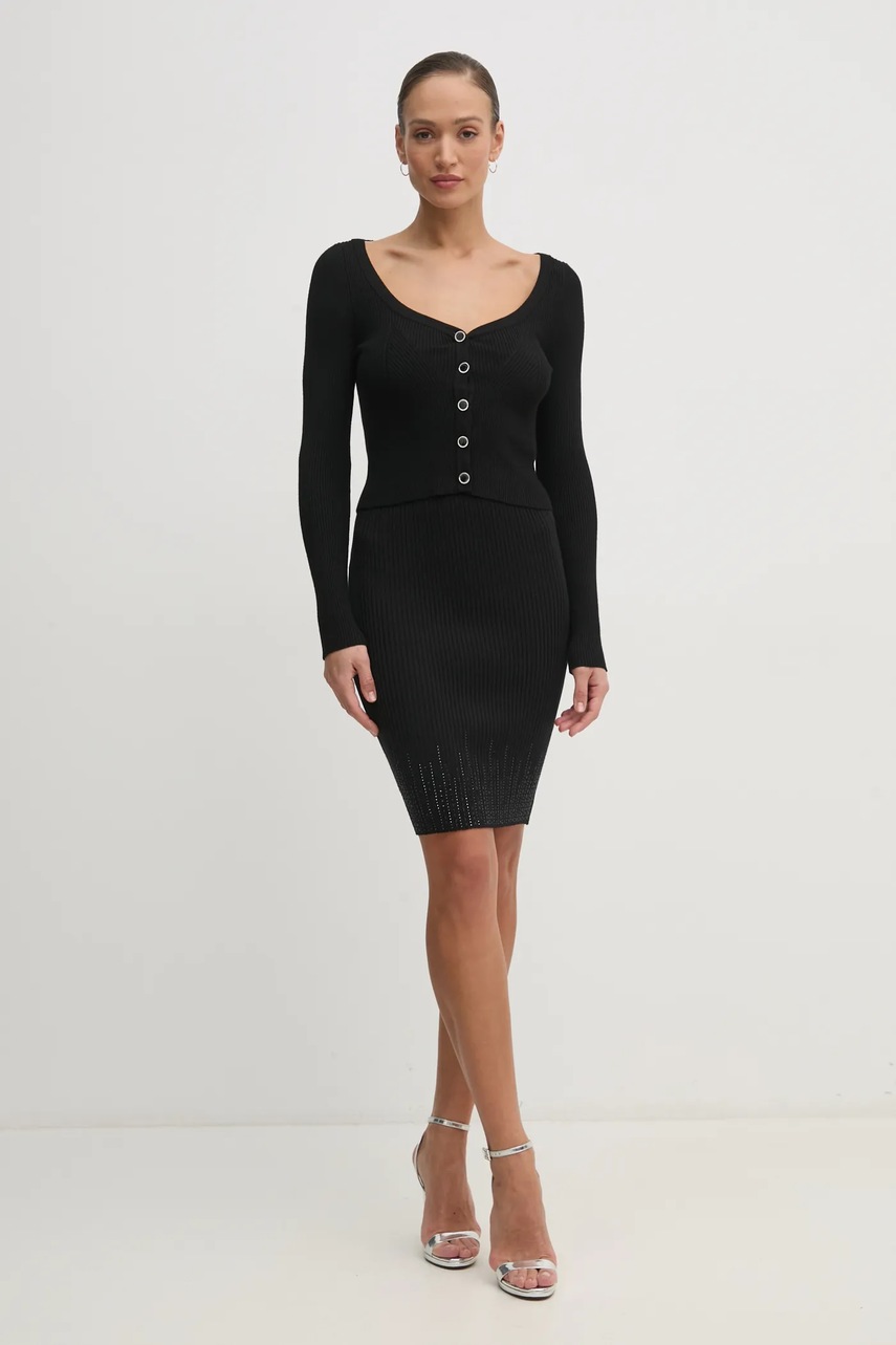 Юбка Guess ALICE цвет чёрный mini карандаш W5RD83 Z2Y50 Юбка Guess ALICE цвет чёрный mini карандаш W5RD83 Z2Y50