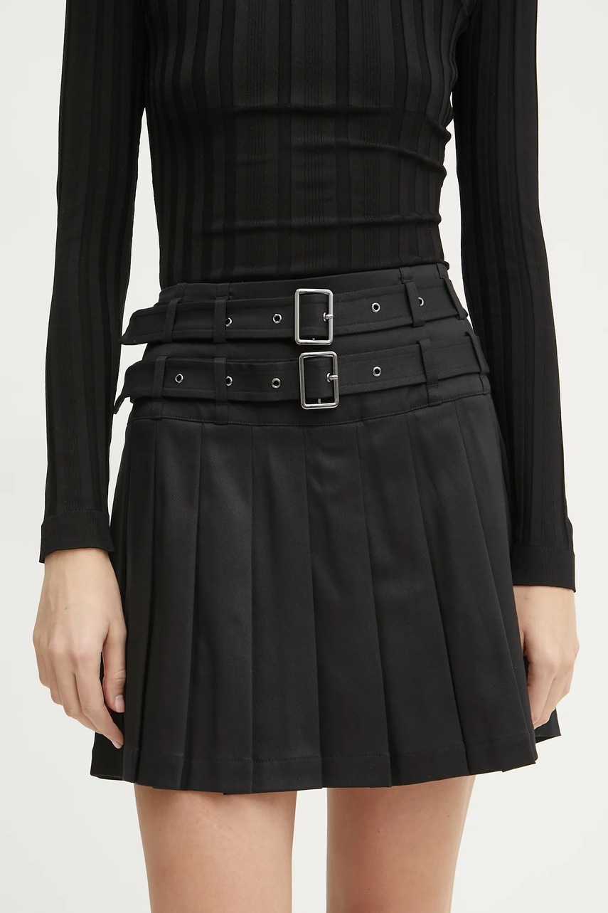 

Пола Guess REEVA в черно къса разкроена W5RD75 WGXM2, Черен