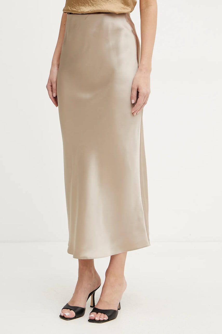 Marella fustă Emme by Marella culoarea bej, maxi, evazati, 2515101022200 Marella fustă Emme by Marella culoarea bej, maxi, evazati, 2515101022200