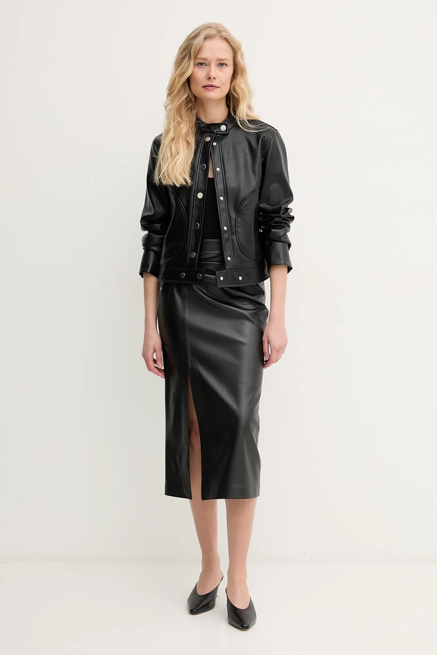 Юбка Sisley цвет чёрный midi карандаш 4OOHL002L