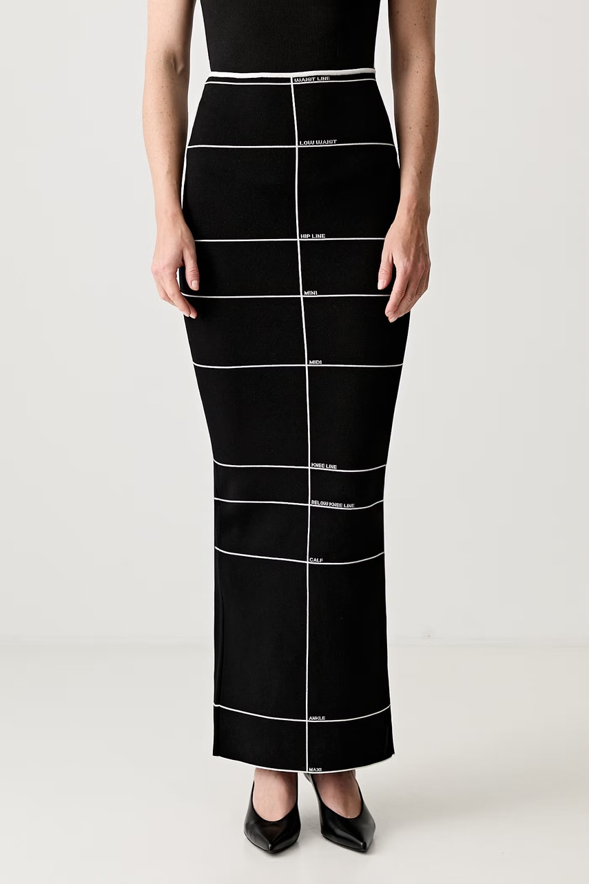 Vetements spódnica ołówkowa z wiskozą