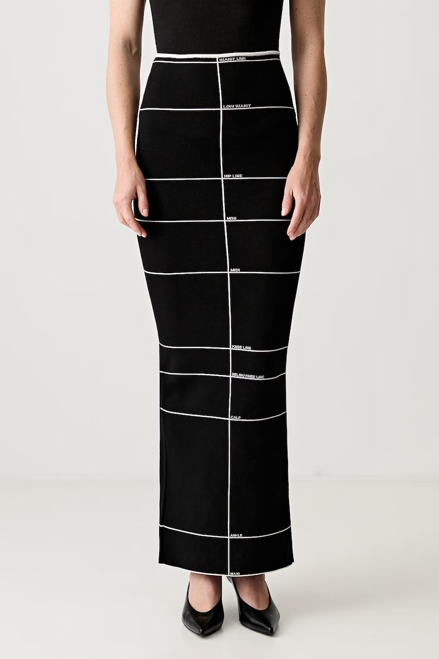 Vetements spódnica ołówkowa z wiskozą
