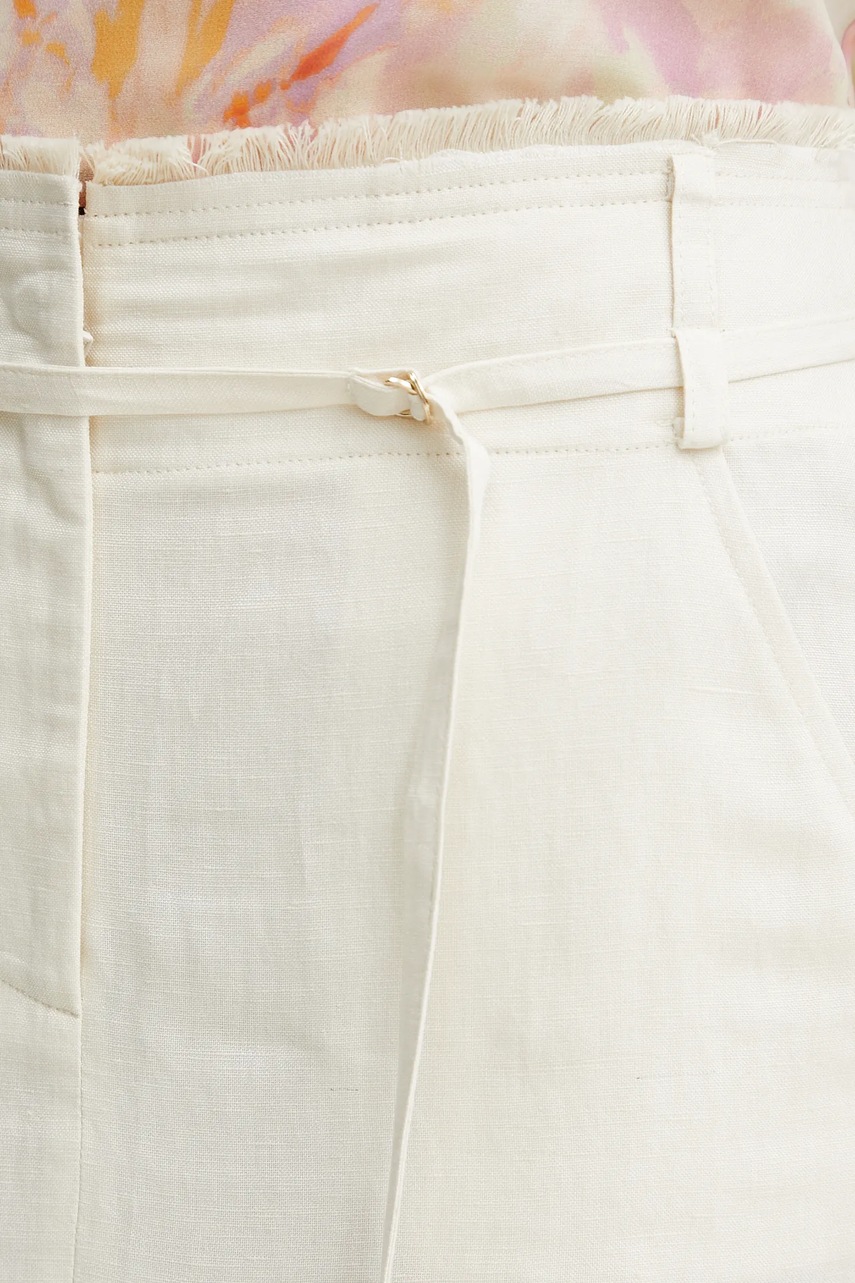 Sukně s příměsí lnu Patrizia Pepe (obrázek 4)