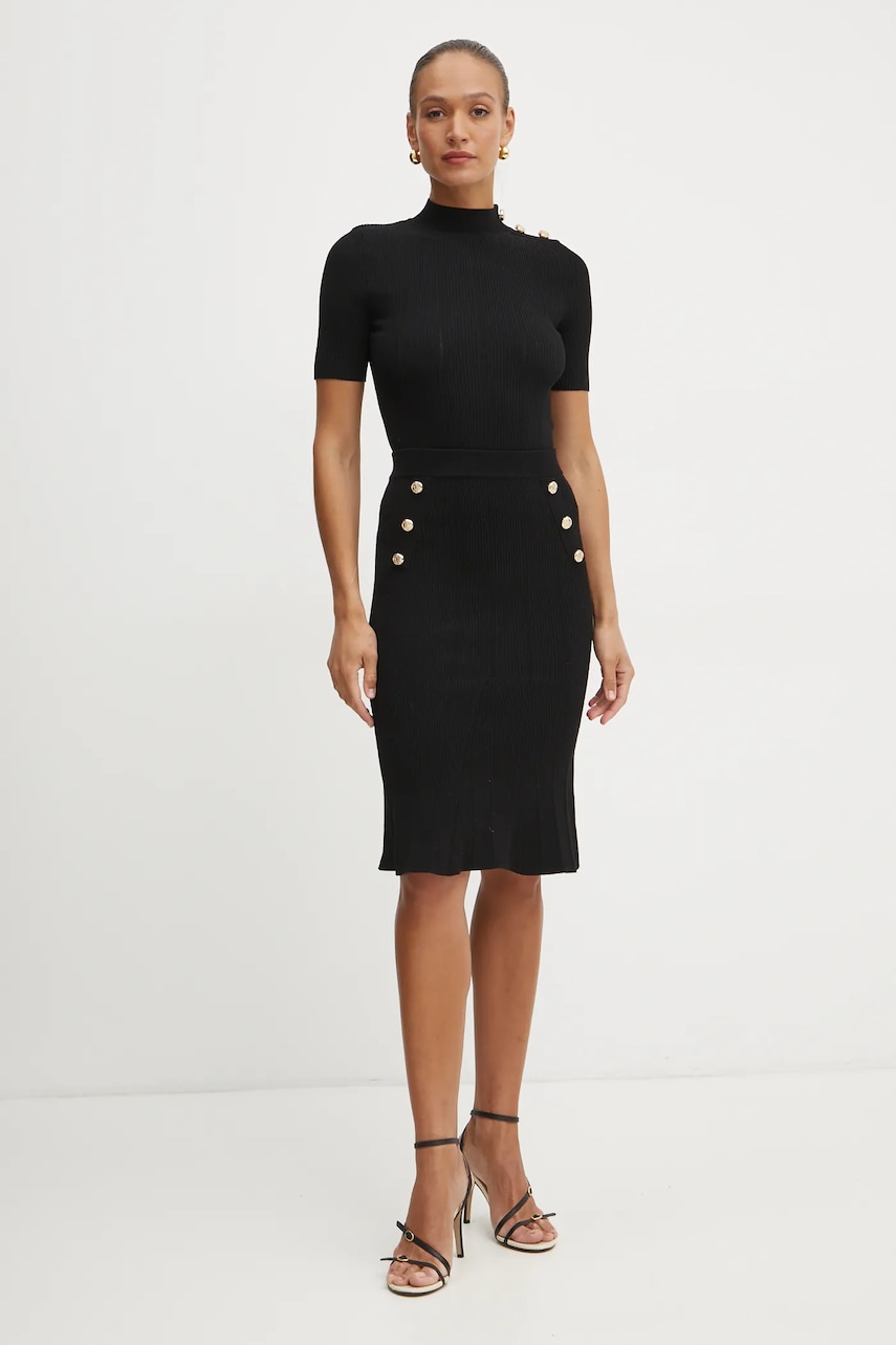 Юбка Marciano Guess GRACE цвет чёрный midi прямая 5RGD07 5810Z Юбка Marciano Guess GRACE цвет чёрный midi прямая 5RGD07 5810Z