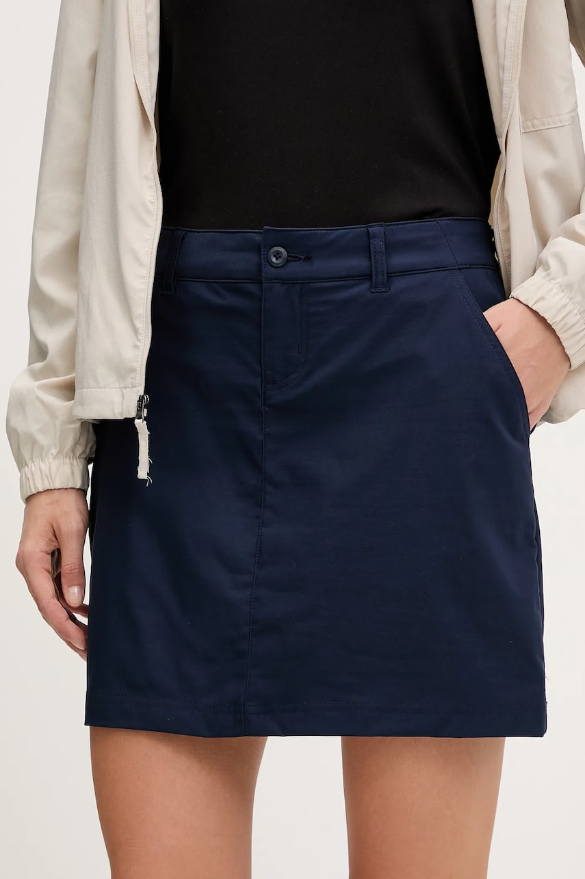 Columbia fusta sport Leslie Falls culoarea bleumarin, mini, drept, 2140391