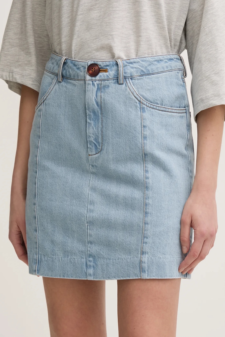 Gestuz fusta jeans mini, drept, 10909772