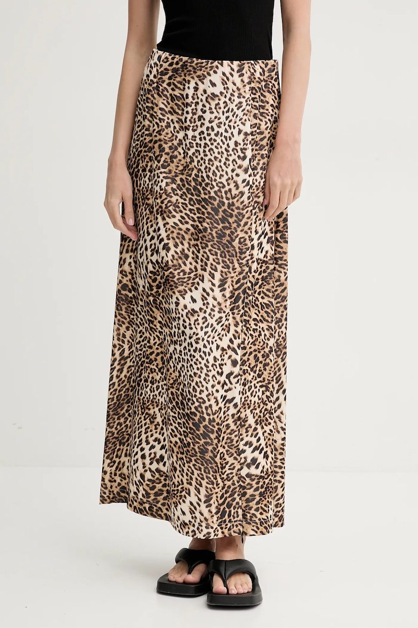 Gestuz fustă culoarea bej, maxi, drept, 10909888 Gestuz fustă culoarea bej, maxi, drept, 10909888