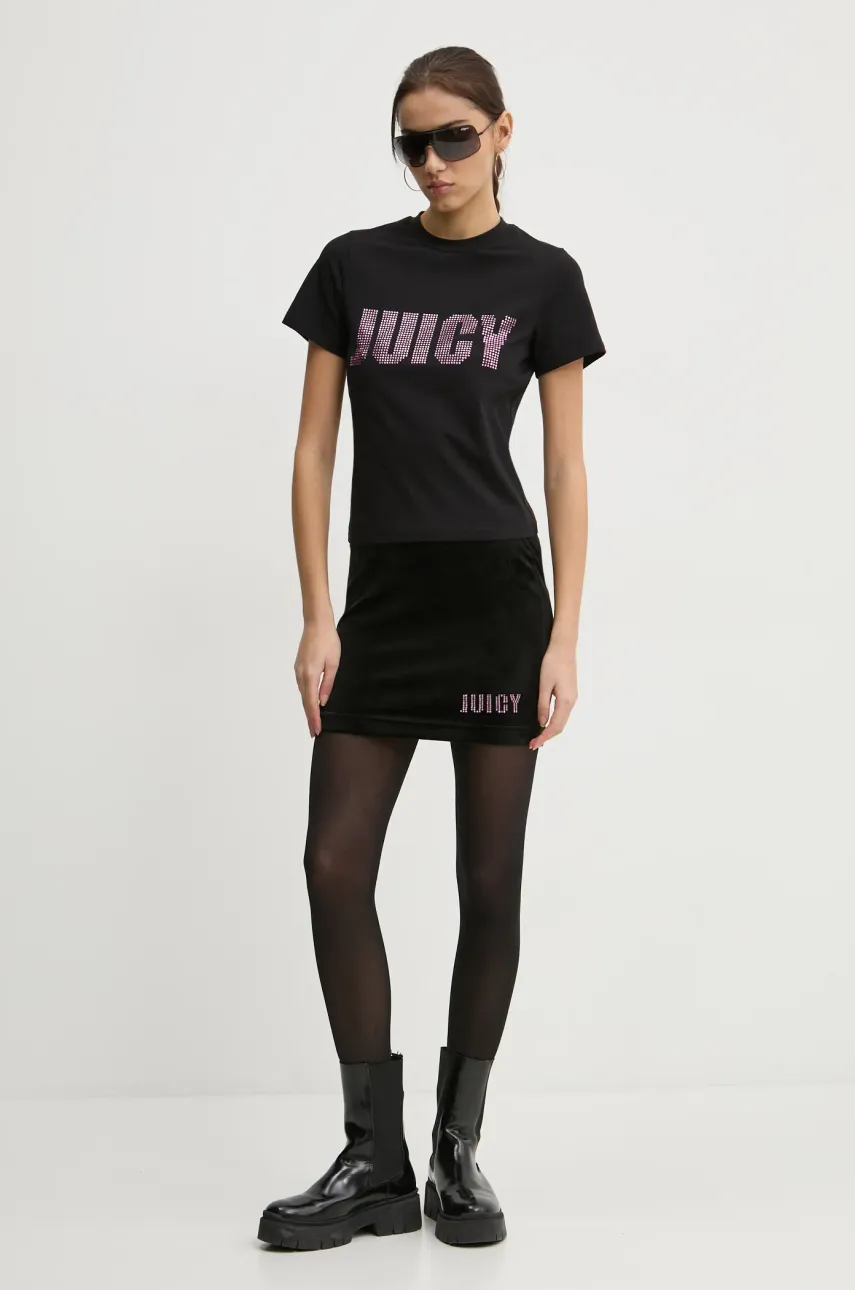 Юбка Juicy Couture цвет чёрный mini карандаш JCBGS125864 Юбка Juicy Couture цвет чёрный mini карандаш JCBGS125864