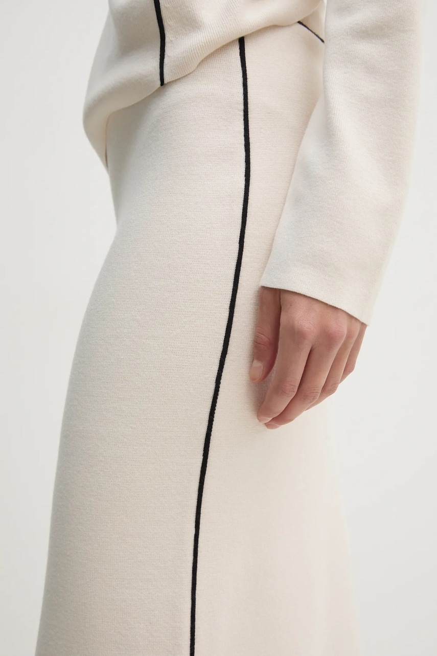 Φούστα OUI χρώμα: μπεζ, 90658 φωτογραφία