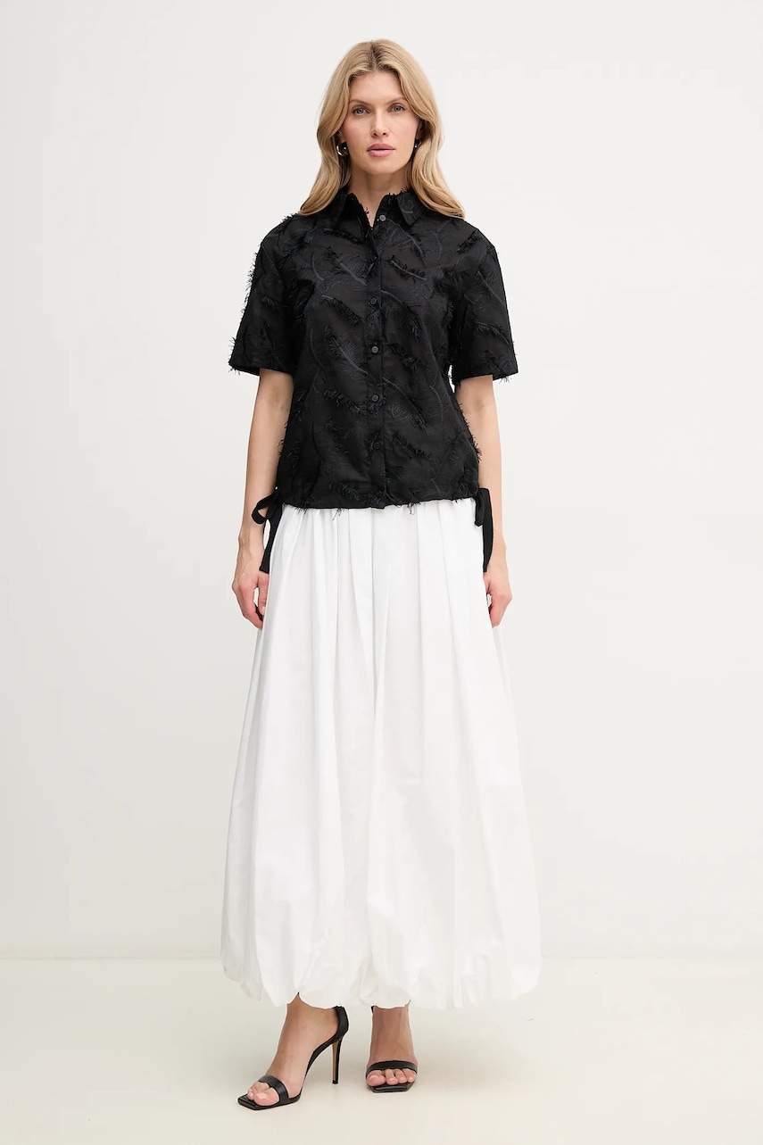 Хлопковая юбка Pinko цвет белый maxi расклешённая 105214 A2LD Хлопковая юбка Pinko цвет белый maxi расклешённая 105214 A2LD