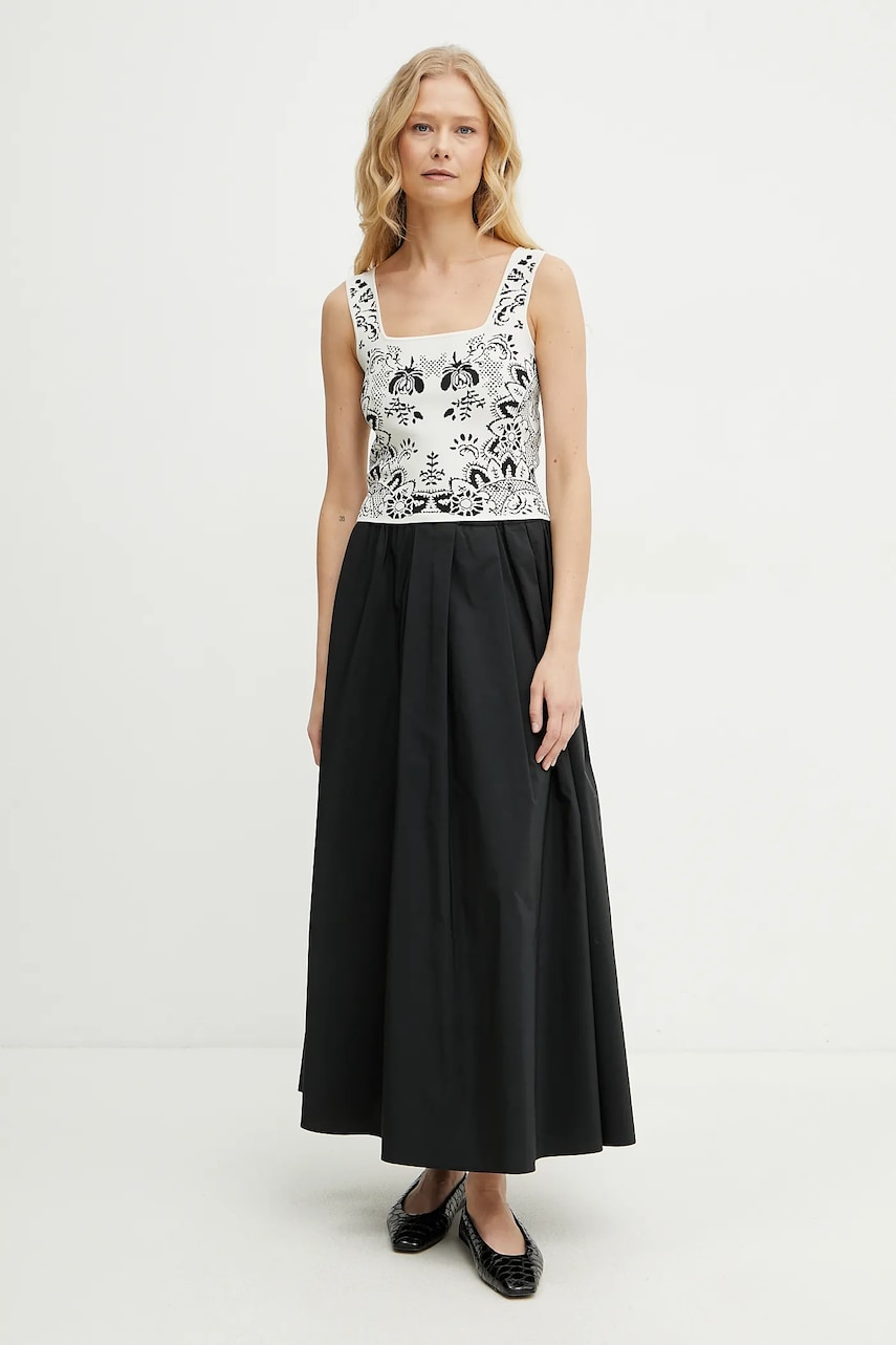 Юбка Weekend Max Mara цвет чёрный maxi расклешённая 2515101011600 Юбка Weekend Max Mara цвет чёрный maxi расклешённая 2515101011600