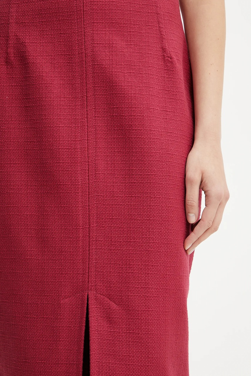 Βαμβακερή φούστα Weekend Max Mara χρώμα: κόκκινο, 2515101026600 φωτογραφία