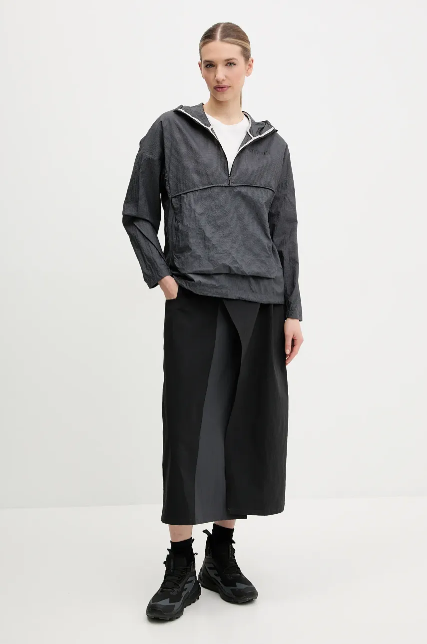 Спортивная юбка adidas TERREX x National Geographic цвет чёрный midi расклешённая JD5843 Спортивная юбка adidas TERREX x National Geographic цвет чёрный midi расклешённая JD5843