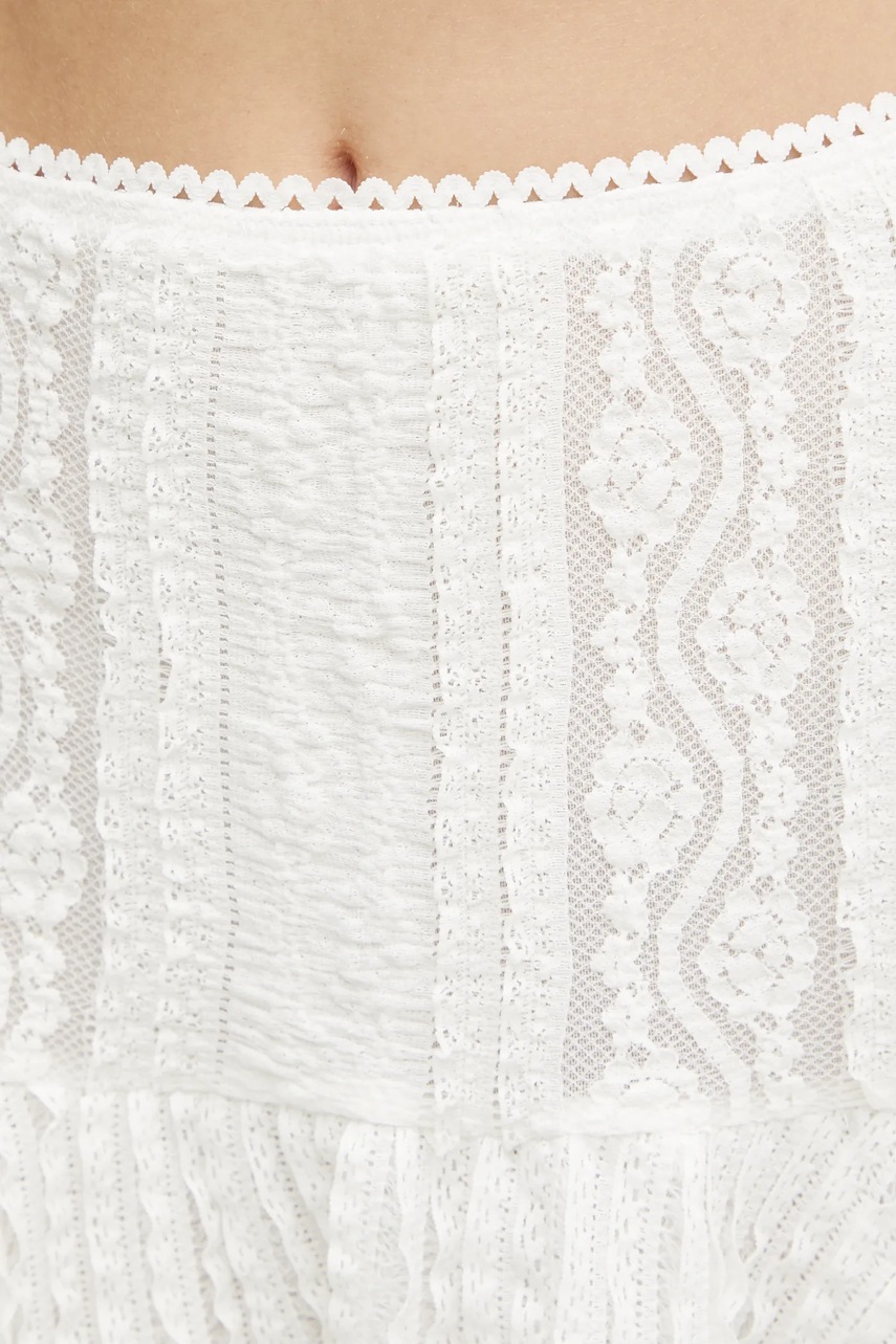 Φούστα Charo Ruiz Ibiza Etain χρώμα: μπεζ, 255401 φωτογραφία