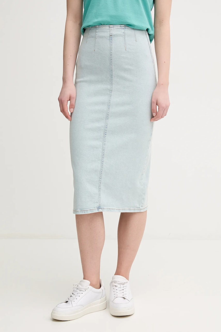 United Colors of Benetton fustă din denim midi, evazati, 4ORHD004O United Colors of Benetton fustă din denim midi, evazati, 4ORHD004O
