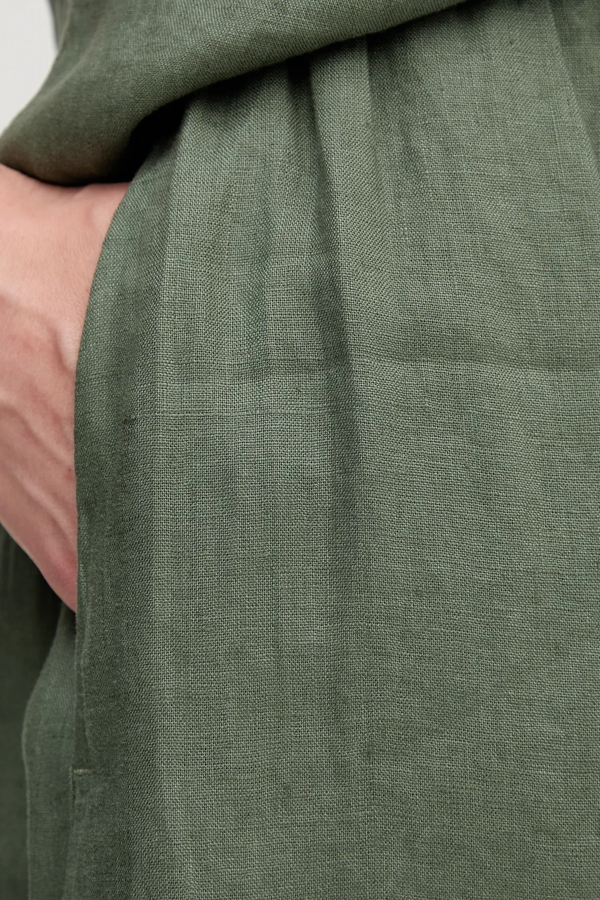 Lněná sukně United Colors of Benetton (obrázek 4)