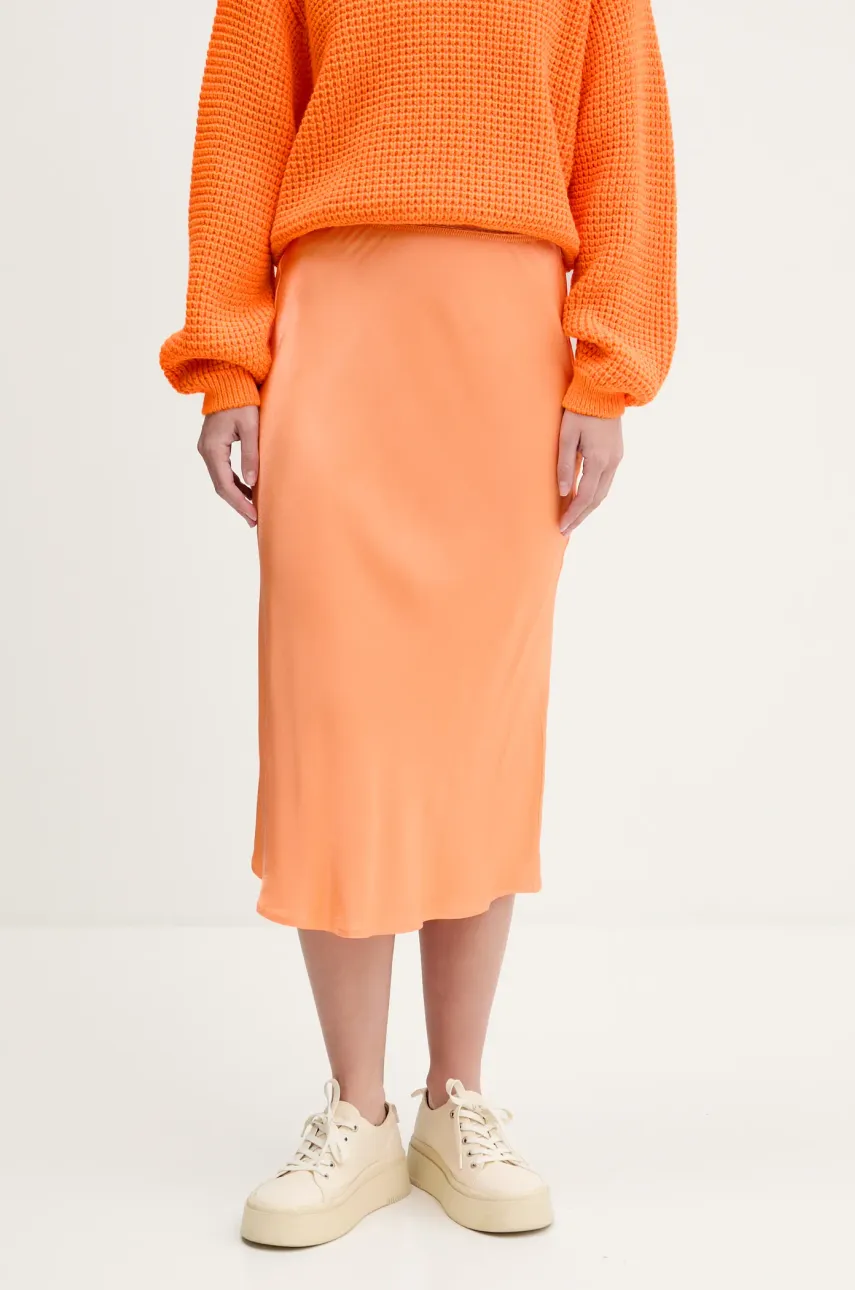 Levně Sukně American Vintage oranžová barva, maxi, VOO13AE25