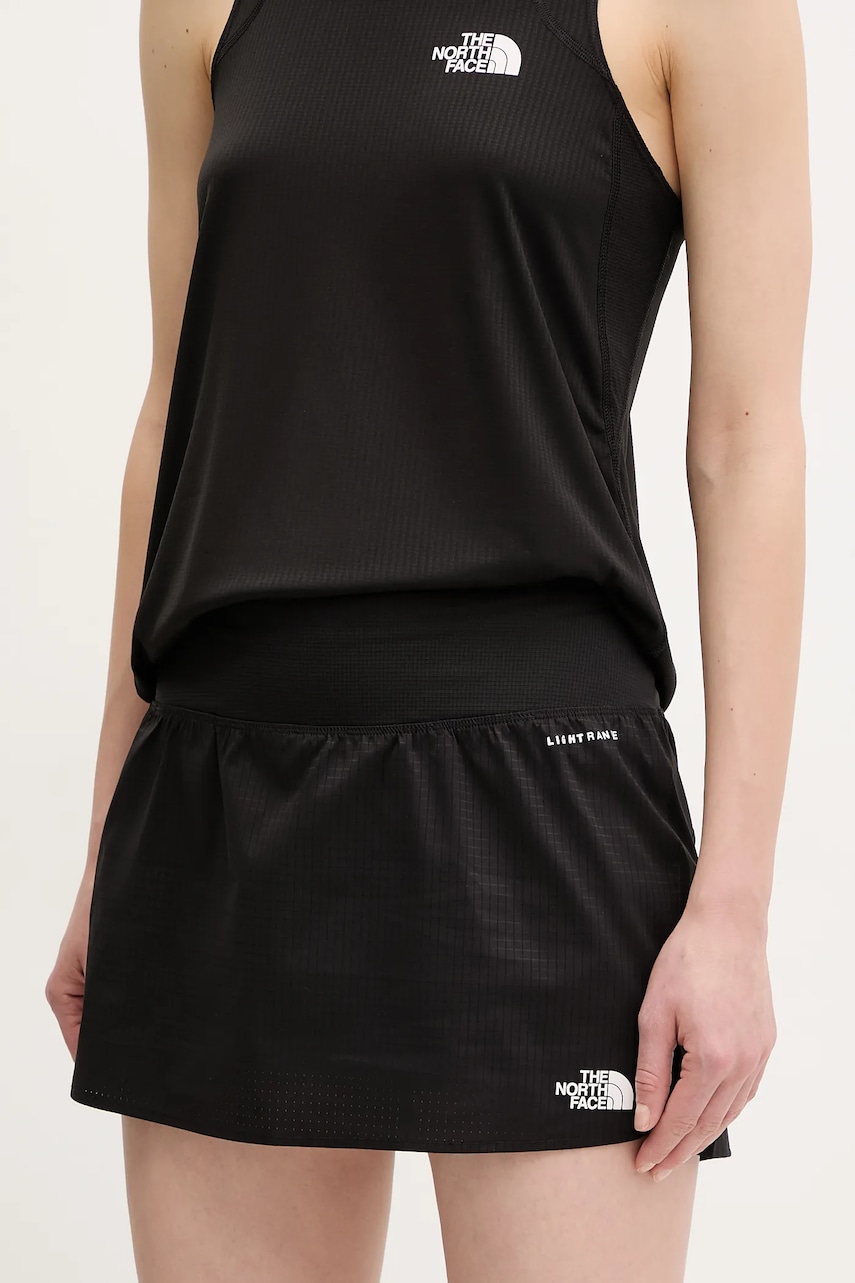 The North Face fustă sport Sunriser culoarea negru, mini, drept, NF0A8BBZJK31
