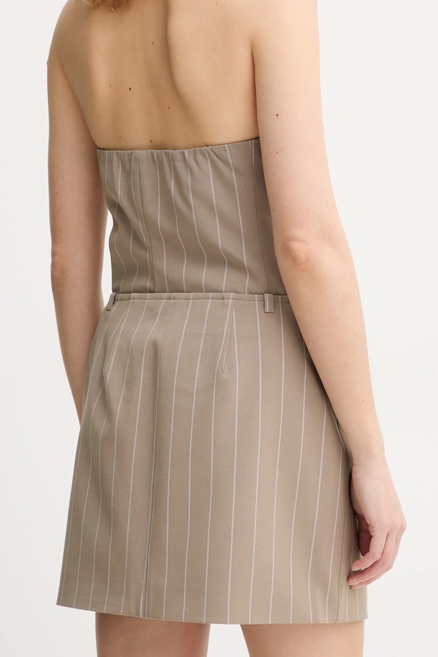 Φούστα Samsoe Samsoe SANEEM χρώμα: μπεζ, F25100158 φωτογραφία