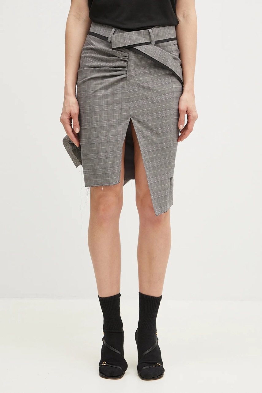 Ottolinger spódnica z domieszką wełny Drape Pencil