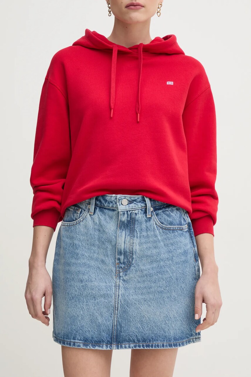 Levně Sukně Tommy Hilfiger modrá barva, mini, WW0WW44392