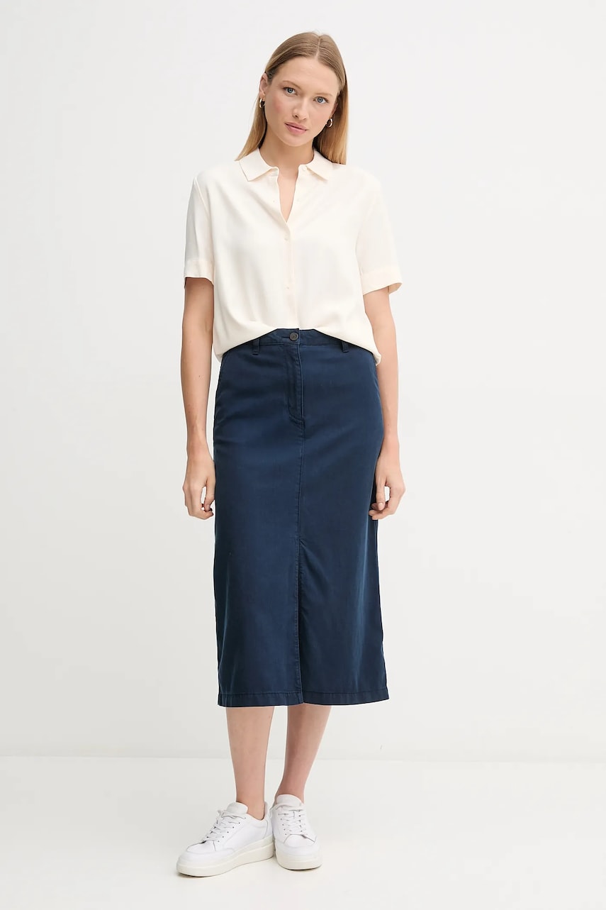 Юбка Tommy Hilfiger цвет синий mini прямая WW0WW44726 Юбка Tommy Hilfiger цвет синий mini прямая WW0WW44726