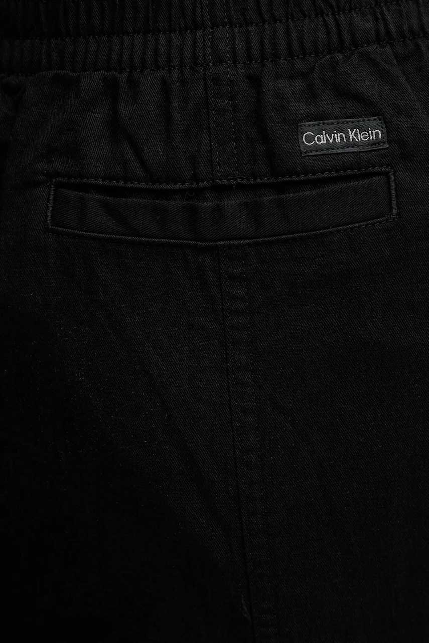 Sukňa s prímesou ľanu Calvin Klein Jeans