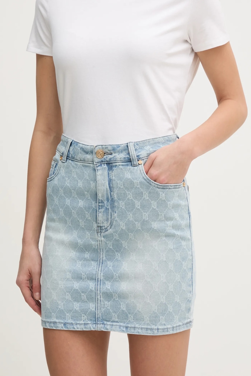 Gaudi fusta jeans mini, creion, 511BD76001 Gaudi fusta jeans mini, creion, 511BD76001