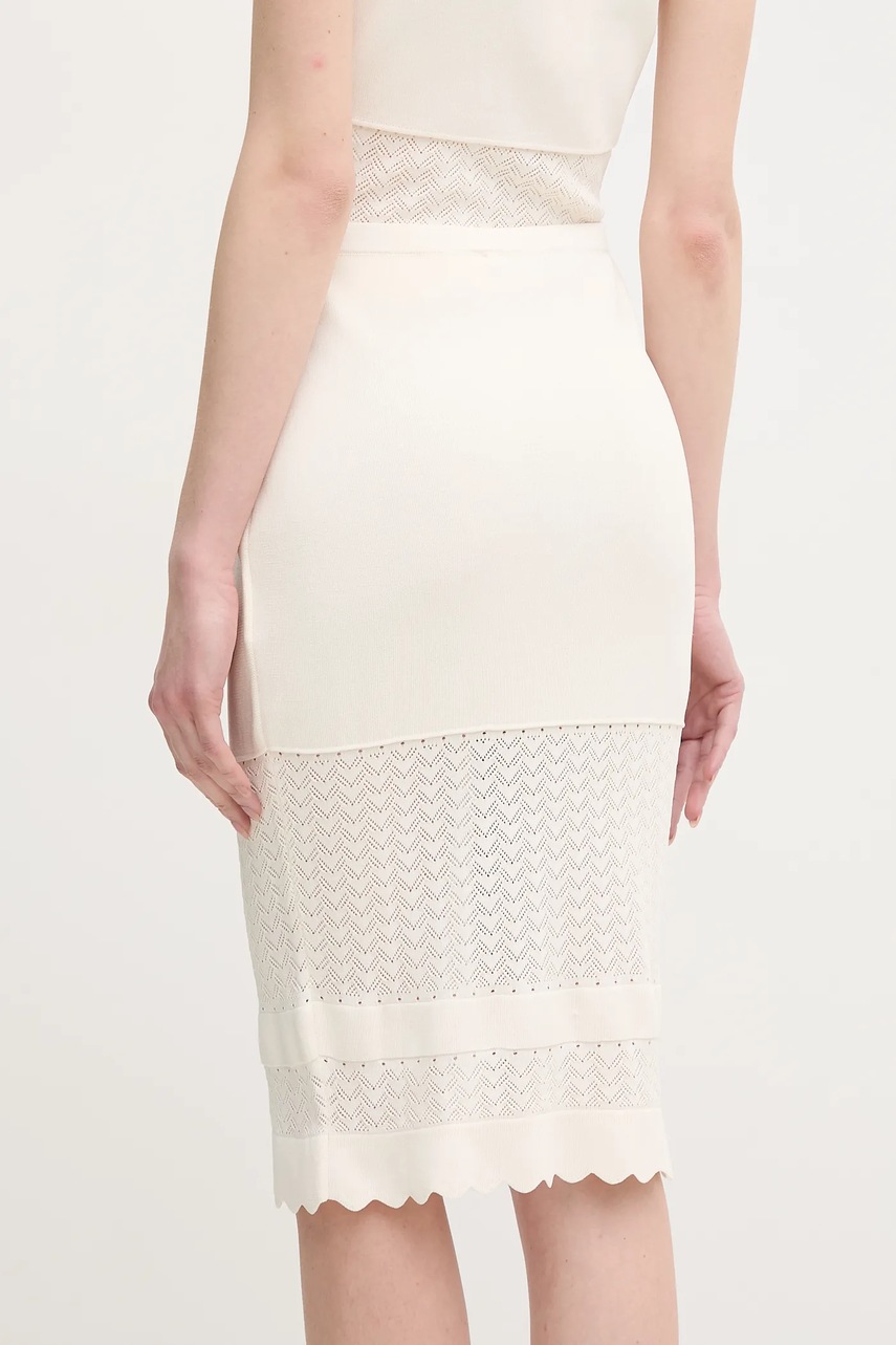 Φούστα Gaudi χρώμα: μπεζ, 511FD73005 φωτογραφία