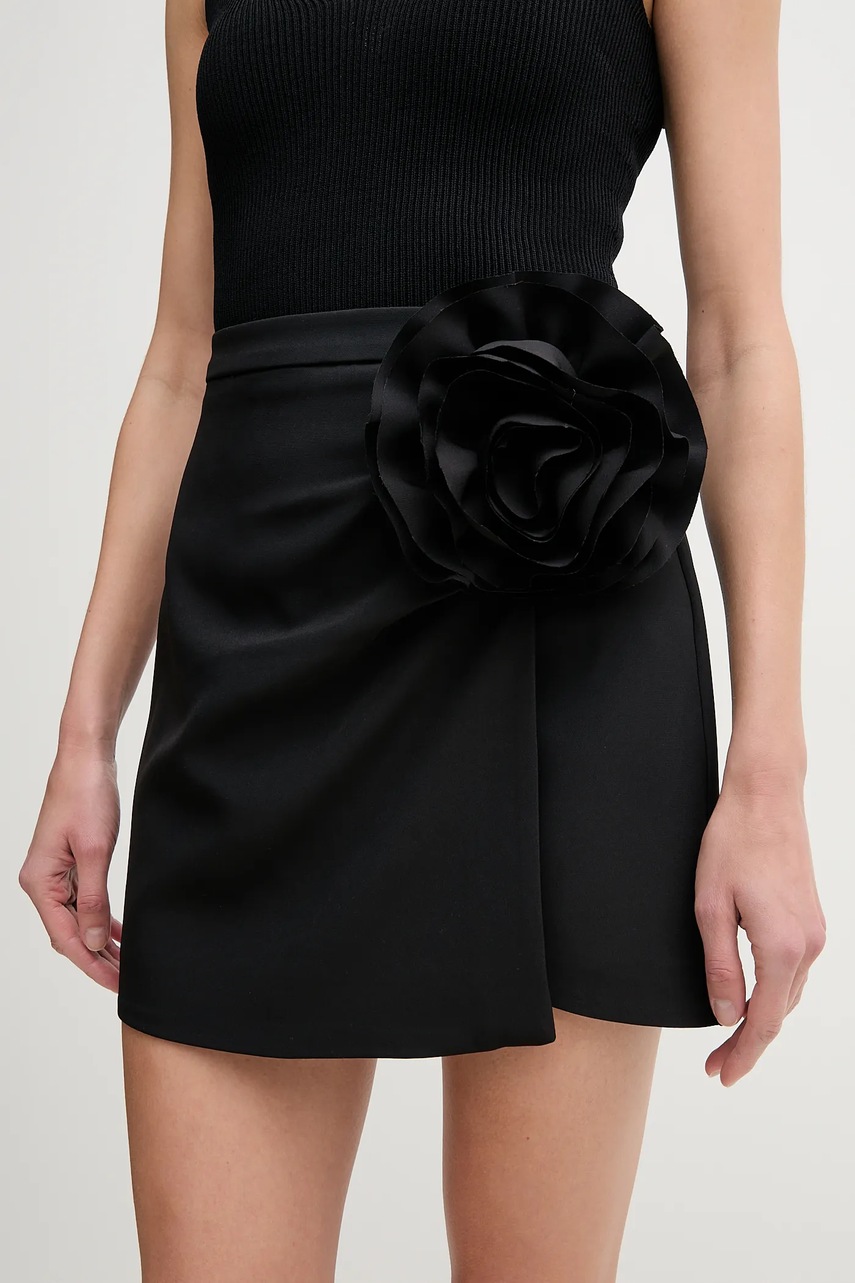 Gaudi fusta culoarea negru, mini, drept, 511FD75008