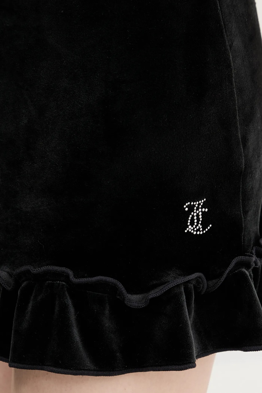 Velurová sukně Juicy Couture RUFFLE (obrázek 5)