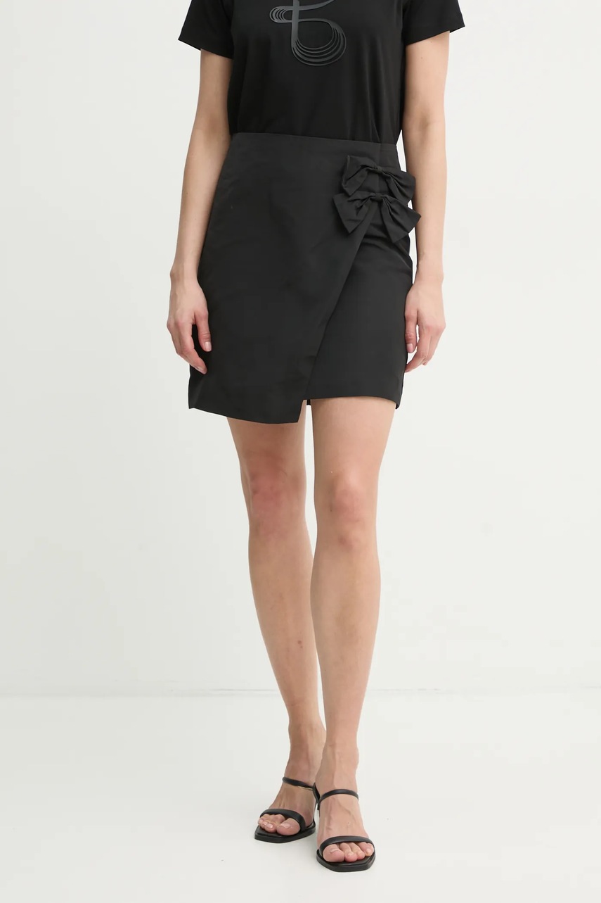 Φούστα Bruuns Bazaar χρώμα: μαύρο, BBW4394 φωτογραφία