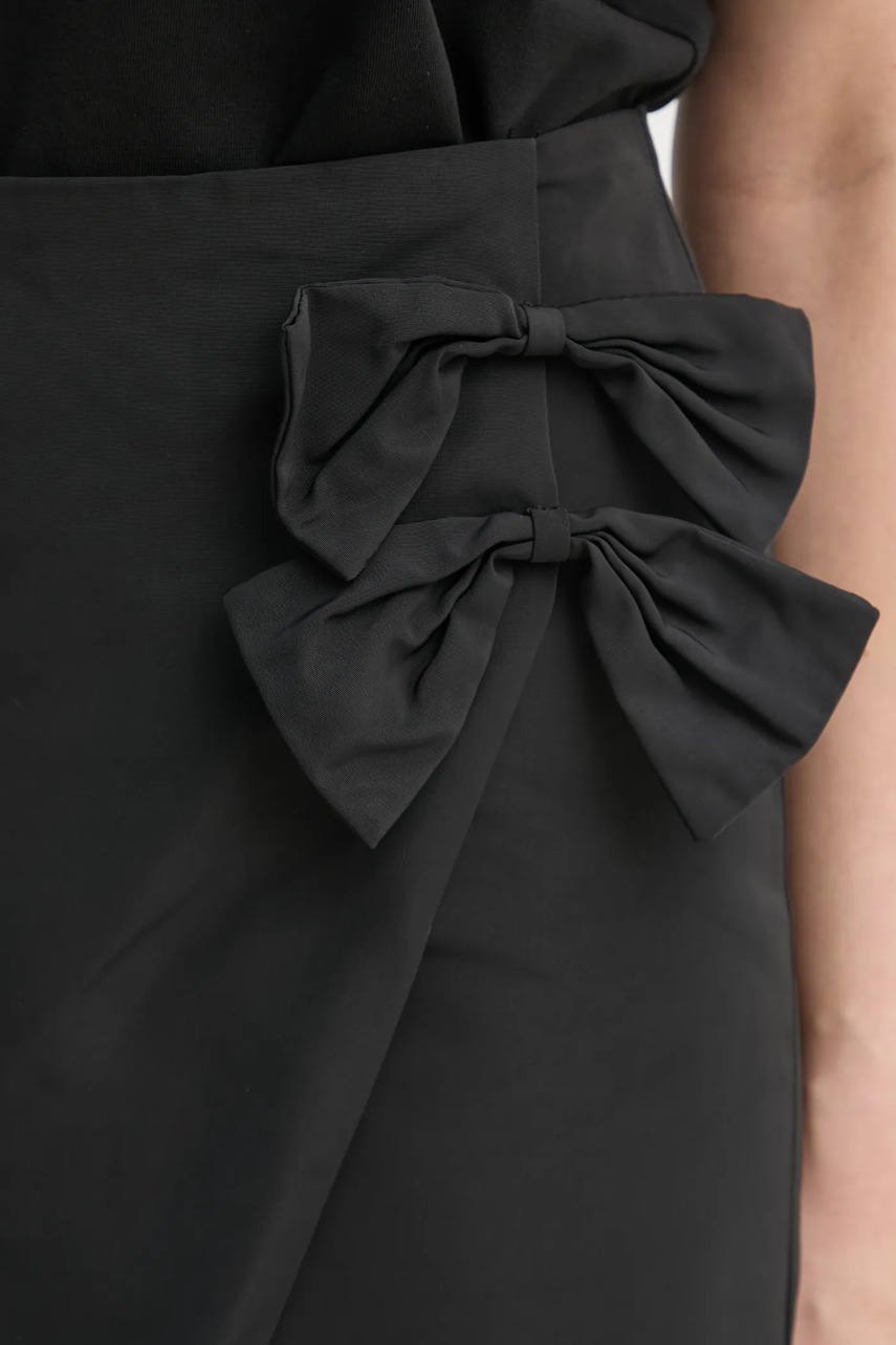 Φούστα Bruuns Bazaar χρώμα: μαύρο, BBW4394 φωτογραφία