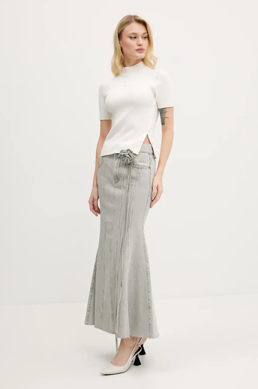 Юбка Miss Sixty цвет серый maxi расклешённая 6S1KJ53900 Юбка Miss Sixty цвет серый maxi расклешённая 6S1KJ53900