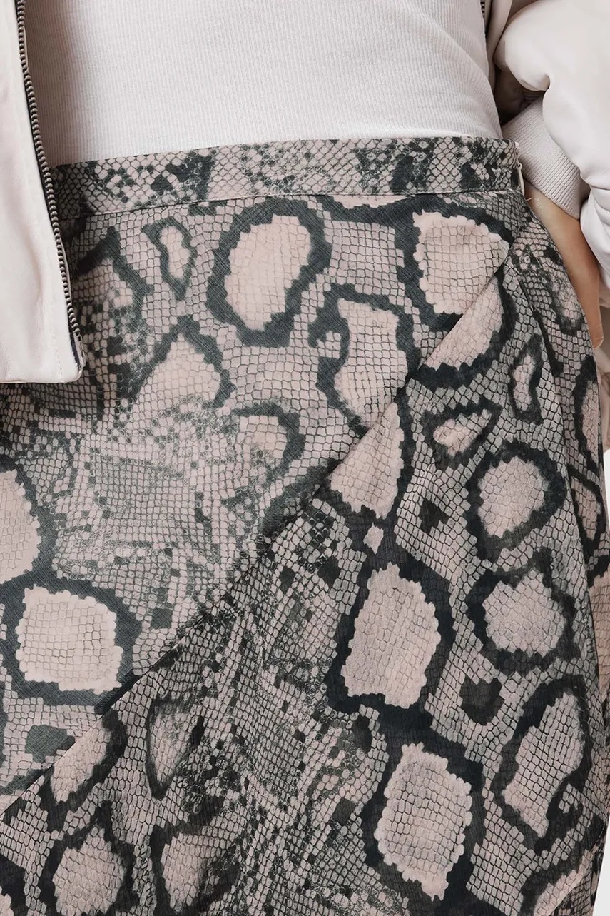 Μεταξωτή φούστα AllSaints CASSIE φωτογραφία