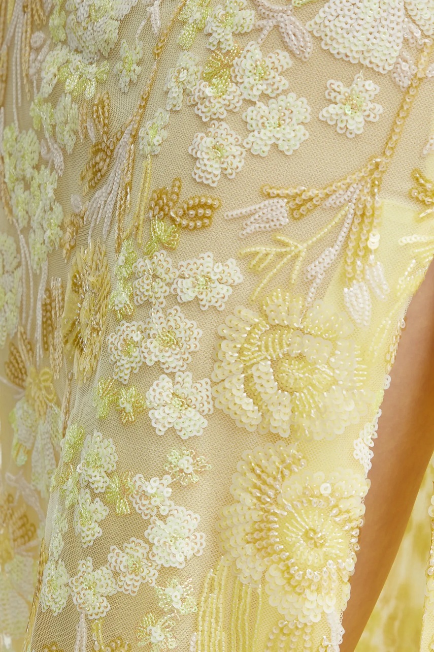 Φούστα Ermanno Firenze χρώμα: κίτρινο, 56TO008EZ0 φωτογραφία