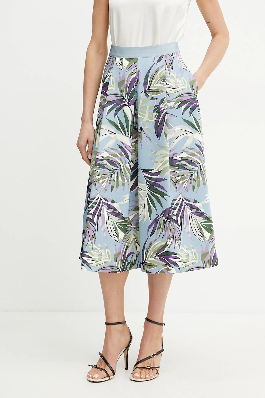 MAX&Co. fustă culoarea gri, midi, evazati, 2516101043200