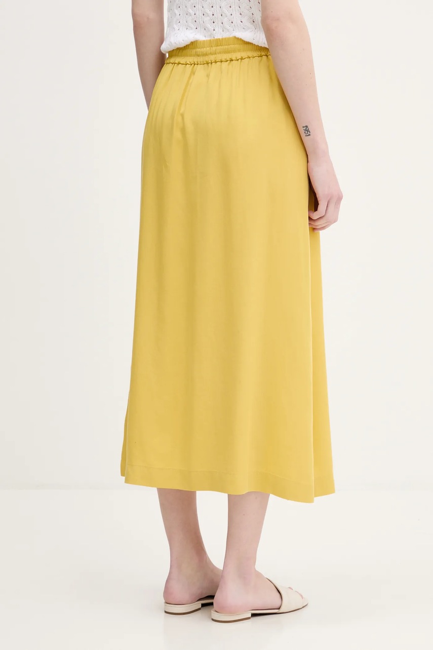 Φούστα United Colors of Benetton χρώμα: κίτρινο, 4NPHD004S φωτογραφία