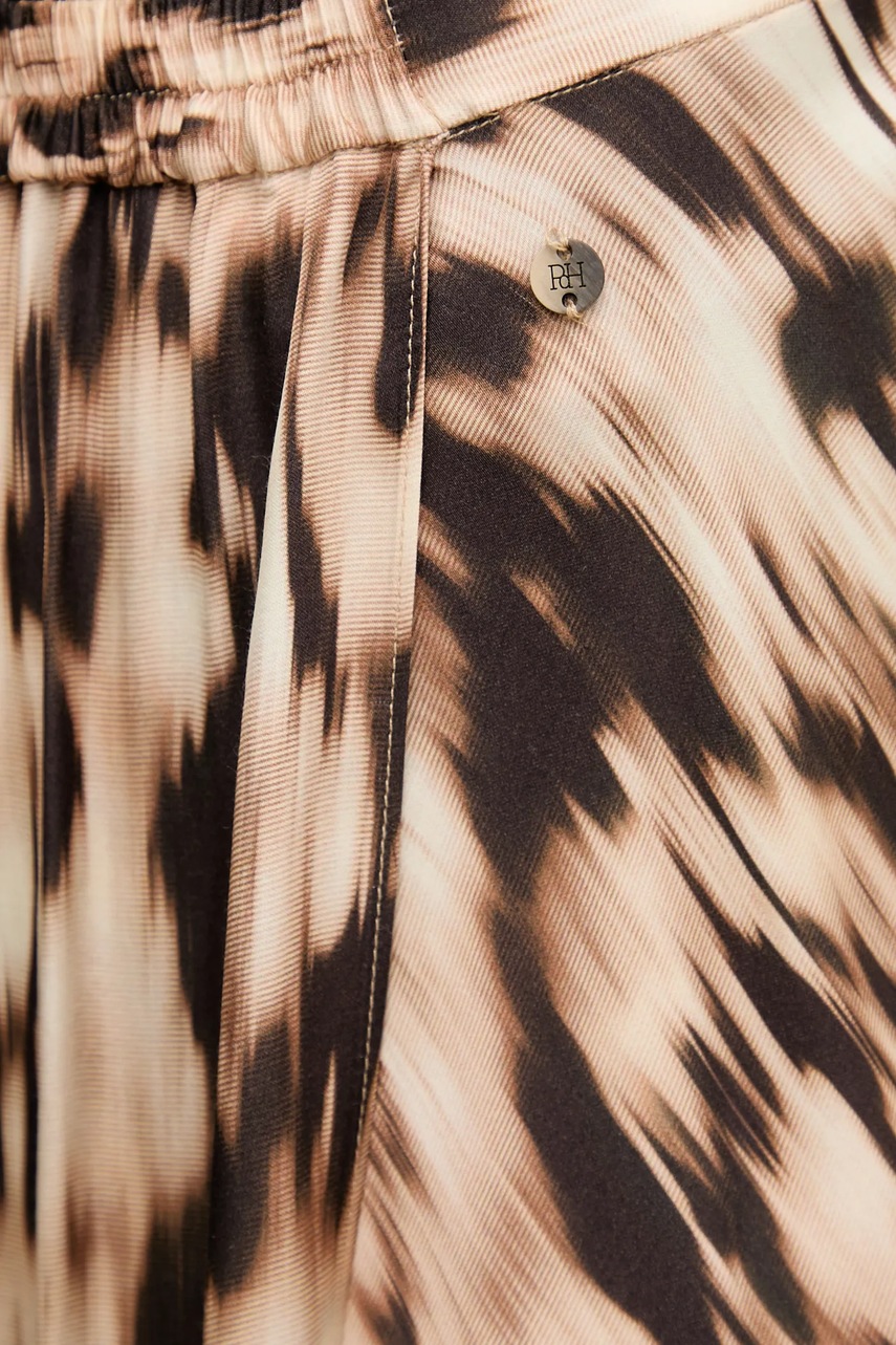 Φούστα Pedro del Hierro χρώμα: μπεζ, 7599296 φωτογραφία